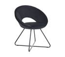 Fauteuil Design En Velours Noir Rachel