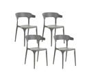 Lot De 4 Chaises De Salle à Manger Gris Clair Gubbio