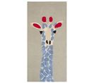 Tapis Enfant Imprimé Girafe En Coton 80 X 150 Cm Multicolore Sakubo
