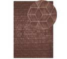 Tapis En Fausse Fourrure De Lapin 160 X 230 Cm Marron Thatta