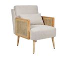 Fauteuil Beige Clair Orum