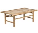 Table De Jardin 80 X 45 Cm Bois Solide Bois Clair Todi