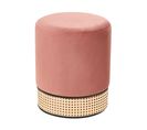 Pouf En Velours Rose Yankton