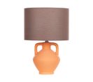 Lampe à Poser En Céramique Orange Labrada