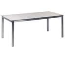 Table De Jardin 180 X 90 Cm Verre Blanc Cosoleto