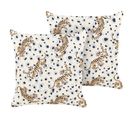 Lot De 2 Coussins Beige Arenzano 45 X 45 Cm