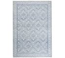 Tapis En Laine Bleu Et Blanc 160 X 230 Cm Kawas