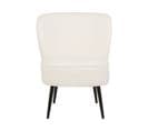 Bouclé Fauteuil Blanc Voss