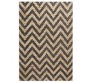 Tapis En Jute Beige Et Noir 160 X 230 Cm Dedepinari