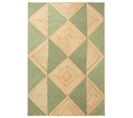 Tapis En Jute Beige Et Vert 160 X 230 Cm Calis