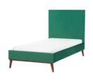 Lit Simple En Velours Vert 90 X 200 Cm Bayonne