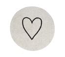 Tapis De Sol 140 Cm Beige Heart