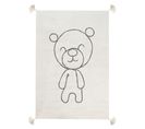 Tapis Enfant Avec Motif Ourson En Coton Beige 140 X 200 Cm Zorakan