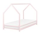 Lit Simple 90 X 200 Cm En Bois Rose Pastel Appy