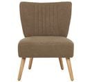 Bouclé Fauteuil Marron Vaasa