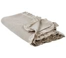 Plaid En Coton Taupe 220 X 240 Cm Hatton