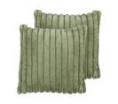 Lot De 2 Coussins Touffeté Vert Rakya 45 X 45 Cm