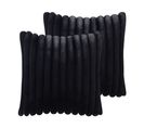 Lot De 2 Coussins Touffeté Noir Rakya 45 X 45 Cm