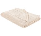 Couvre-lit En Coton 150 X 200 Cm Beige Clair Daulet