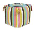 Pouf En Coton 45 X 45 Cm Multicolore Moneasa