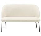 Canapé Banquette 2 Places Beige Clair Osby