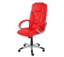 Fauteuil De Bureau Bâle, Classique, Similicuir, Rouge