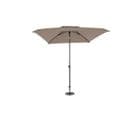 Parasol Droit Inclinable 2x2,5 M Rectangulaire Taupe Chiné   Mwh®