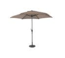 Parasol Droit Inclinable Ø 3 M Hexagonal Taupe Chiné   Royal Garden®