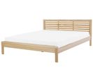 Lit Double En Bois Clair 180 X 200 Cm Carnac