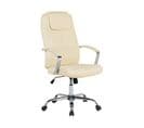 Fauteuil De Bureau Cuir Pu Beige Clair Winner