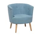 Fauteuil Bleu Clair Odenzen