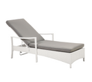 Chaise Longue Avec Coussin Blanc Vasto