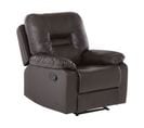 Fauteuil Cuir Pu Marron Bergen