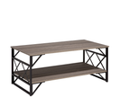 Table Basse Bois Foncé Et Taupe - Bolton