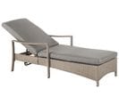 Chaise Longue Avec Coussin Taupe Vasto