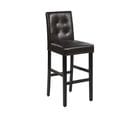 Tabouret De Bar Cuir Pu Marron Madison