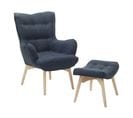 Fauteuil Bleu Foncé Vejle