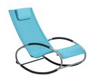 Chaise Longue Métal Turquoise Campo