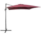 Parasol De Jardin Carré 250 X 250 Cm Bordeaux Monza