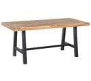 Table De Jardin 170 X 80 Cm Bois Solide Noir Scania