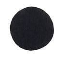 Tapis Rond En Tissu Noir Demre