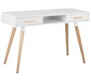 Table De Bureau 120 X 45 Cm Blanc Frisco