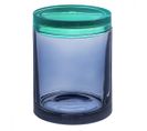 Boite De Rangement En Verre Grande Bleu