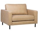 Fauteuil Cuir Pu Beige Savalen