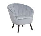 Velours Fauteuil Gris Clair Dala