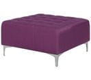 Pouf Ottoman En Tissu Violet Aberdeen Ii