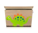 Boîte De Rangement En Tissu Pour Enfant Grand Modèle Dinosaure "stégosaure " Avec Couvercle