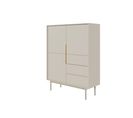 Buffet Viva 104x39x140 Cm Beige