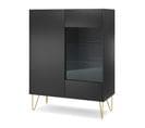 Vitrine Harmony 97x37x122 Cm Noir