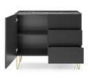 Buffet Harmony 97x37x83 Cm Noir